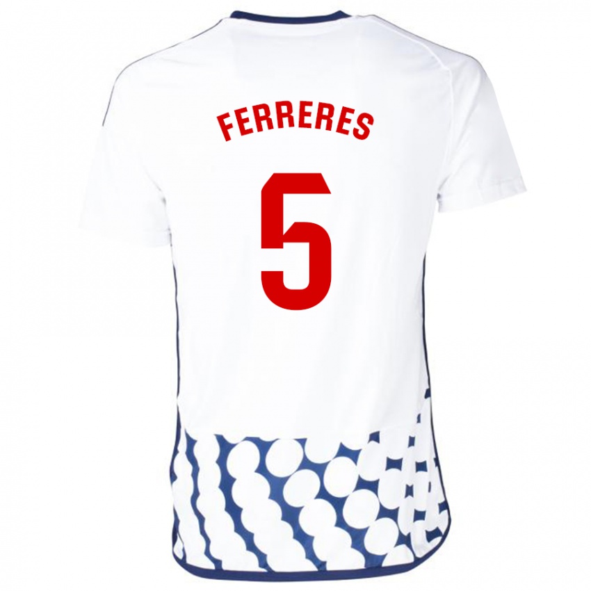 Damen Manolo Ferreres #5 Weiß Auswärtstrikot Trikot 2023/24 T-Shirt