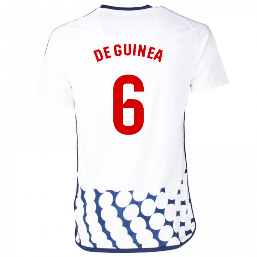 Damen Asier Ortiz De Guinea #6 Weiß Auswärtstrikot Trikot 2023/24 T-Shirt