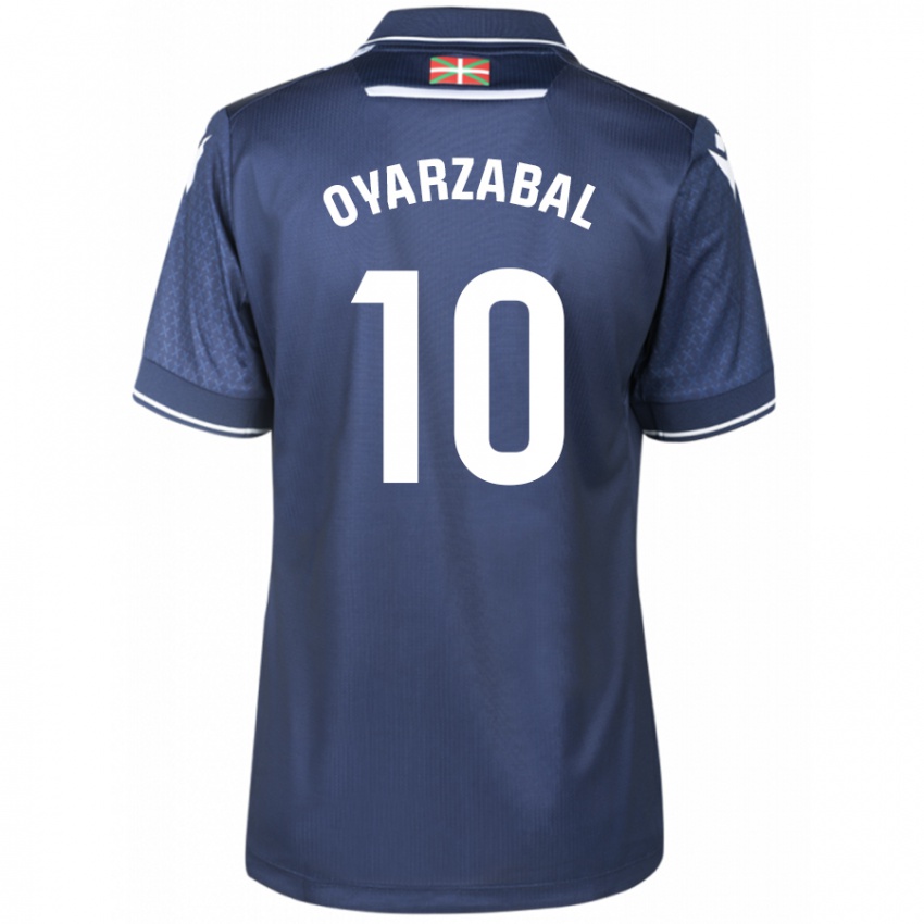 Damen Mikel Oyarzabal #10 Marine Auswärtstrikot Trikot 2023/24 T-Shirt