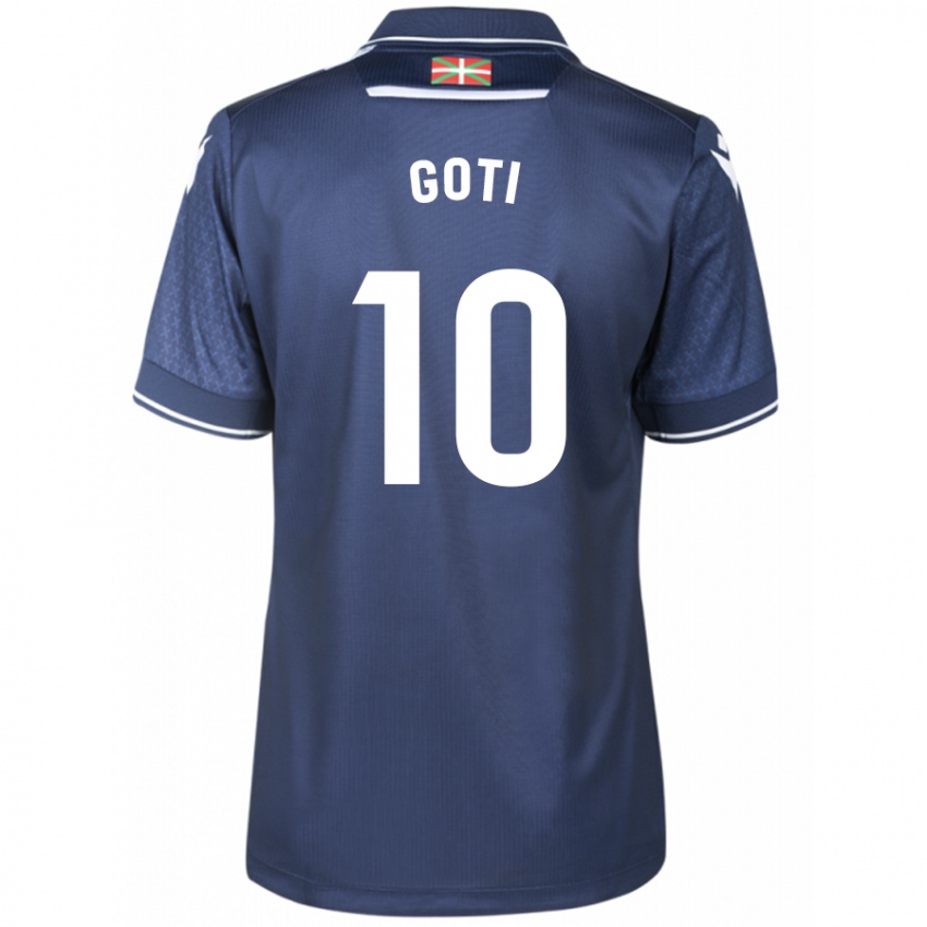 Damen Mikel Goti #10 Marine Auswärtstrikot Trikot 2023/24 T-Shirt