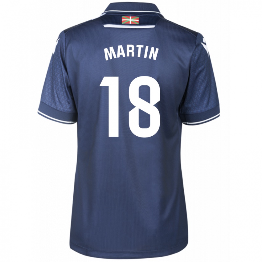 Damen Hugo Martín #18 Marine Auswärtstrikot Trikot 2023/24 T-Shirt