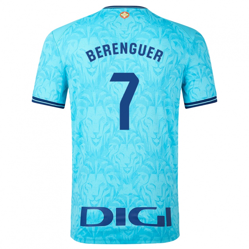 Damen Alex Berenguer #7 Himmelblau Auswärtstrikot Trikot 2023/24 T-Shirt