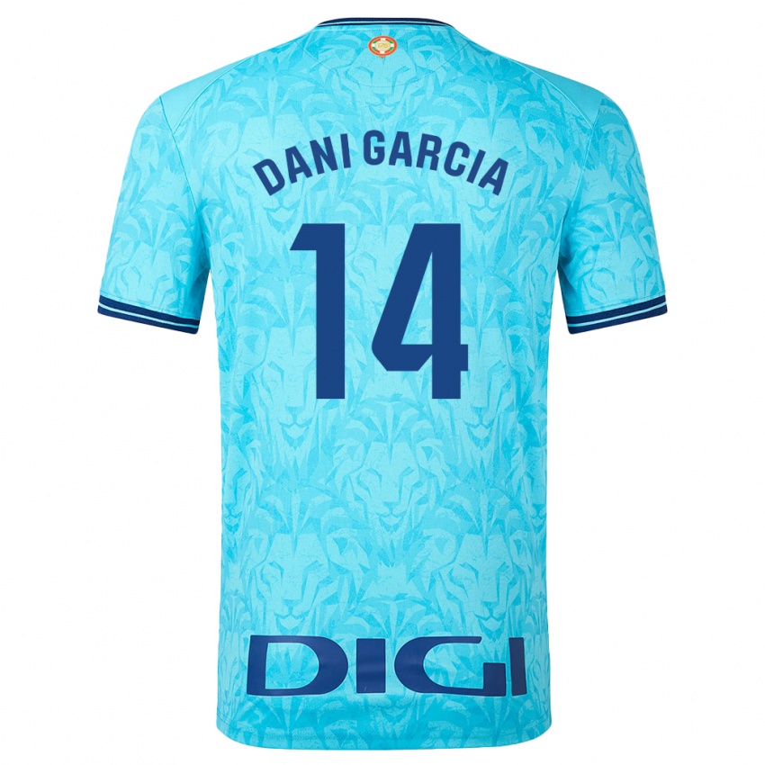 Damen Dani Garcia #14 Himmelblau Auswärtstrikot Trikot 2023/24 T-Shirt