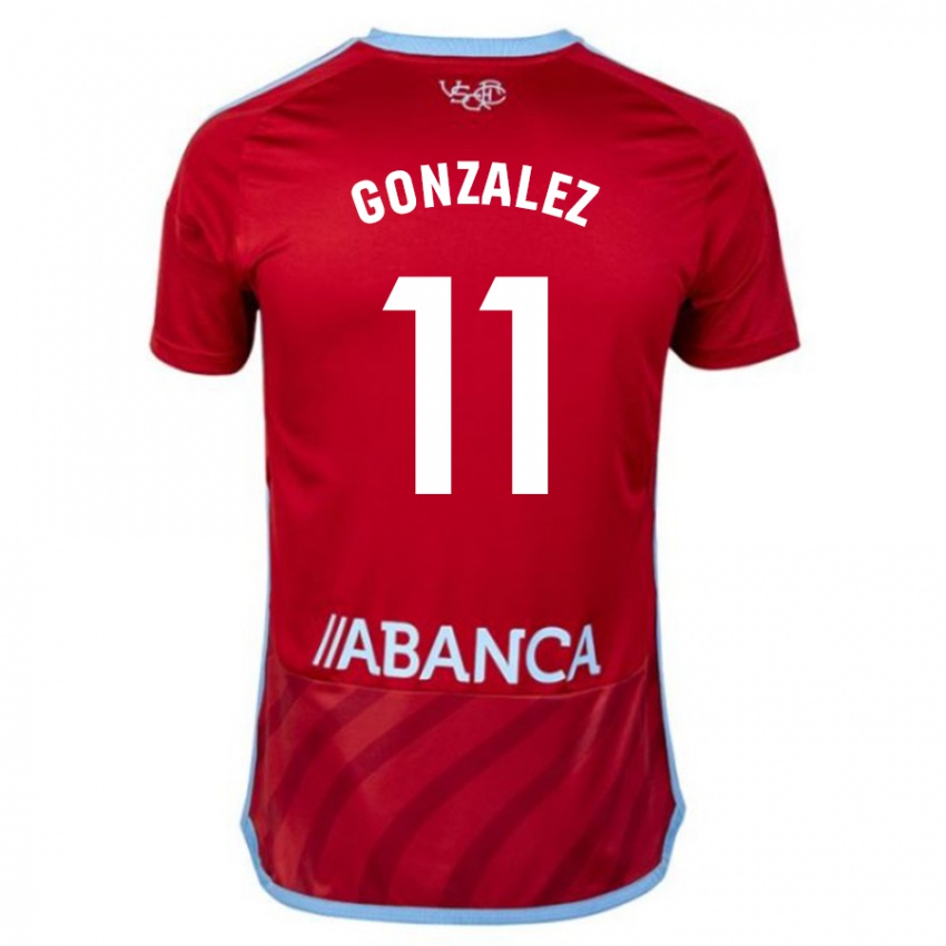 Damen Alfon Gonzalez #11 Rot Auswärtstrikot Trikot 2023/24 T-Shirt