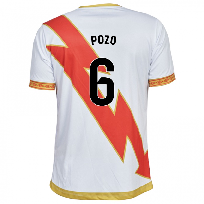 Kinder José Pozo #6 Weiß Heimtrikot Trikot 2023/24 T-Shirt