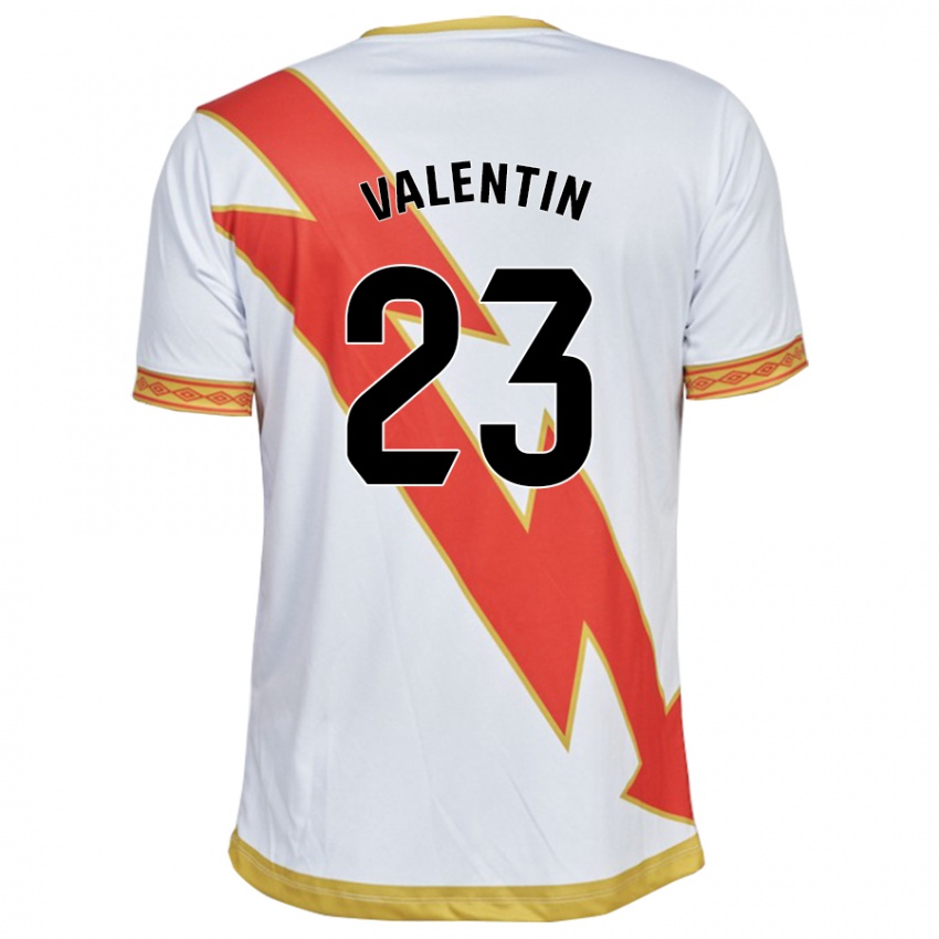 Kinder Óscar Valentín #23 Weiß Heimtrikot Trikot 2023/24 T-Shirt