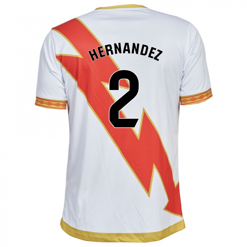 Kinder Marco Hernández #2 Weiß Heimtrikot Trikot 2023/24 T-Shirt