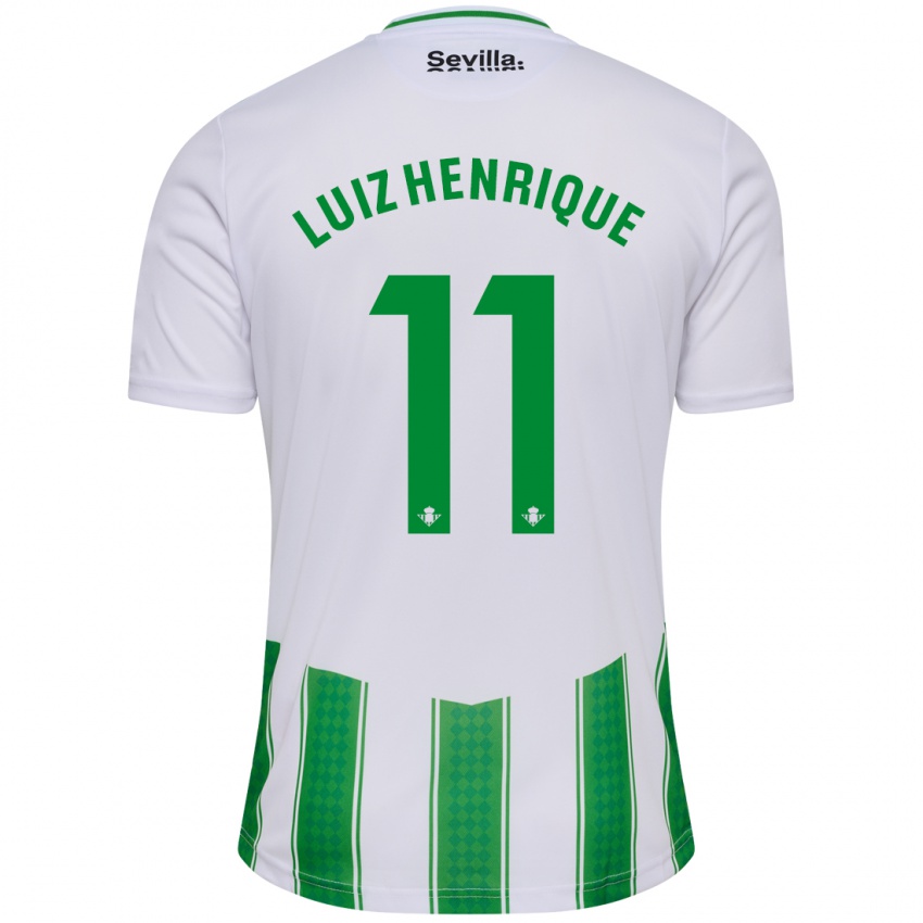 Kinder Luiz Henrique #11 Weiß Heimtrikot Trikot 2023/24 T-Shirt