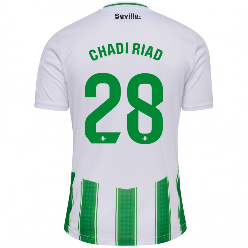 Kinder Chadi Riad #28 Weiß Heimtrikot Trikot 2023/24 T-Shirt
