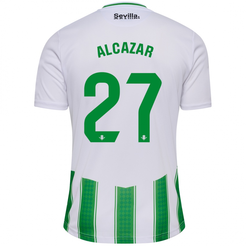 Kinder Lucas Alcázar #27 Weiß Heimtrikot Trikot 2023/24 T-Shirt