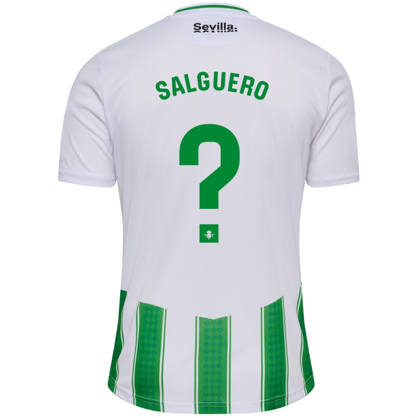 Kinder Antonio Salguero #0 Weiß Heimtrikot Trikot 2023/24 T-Shirt