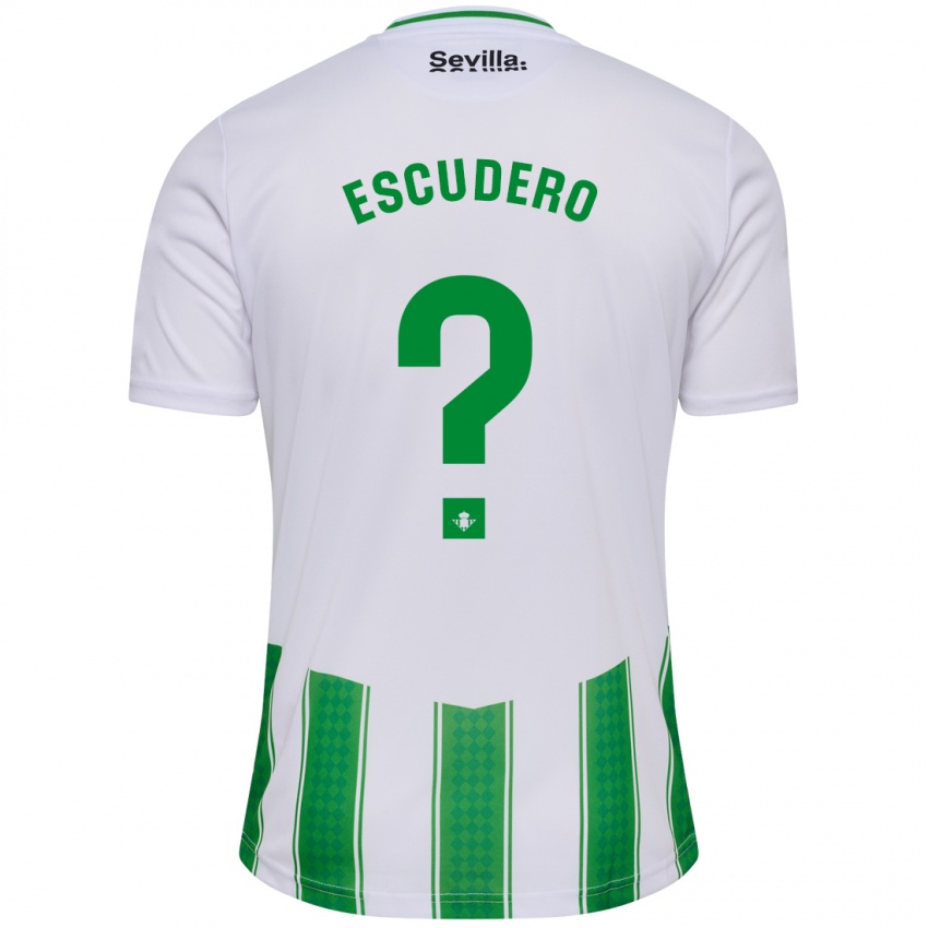 Kinder Ale Escudero #0 Weiß Heimtrikot Trikot 2023/24 T-Shirt
