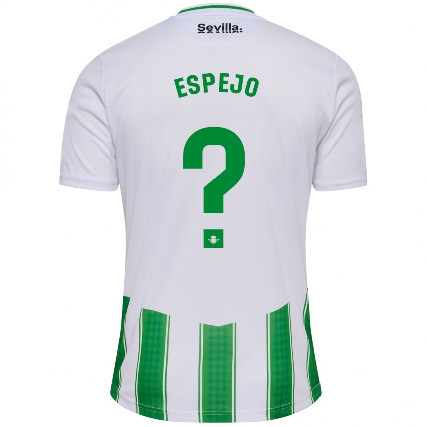 Kinder Jesús Espejo #0 Weiß Heimtrikot Trikot 2023/24 T-Shirt