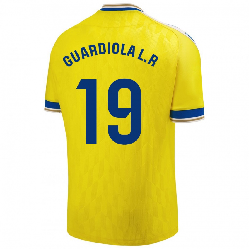 Kinder Sergi Guardiola #19 Gelb Heimtrikot Trikot 2023/24 T-Shirt