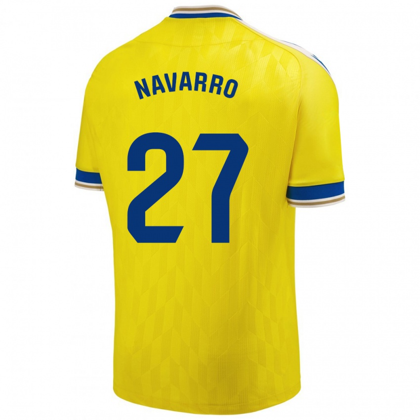 Kinder Robert Navarro #27 Gelb Heimtrikot Trikot 2023/24 T-Shirt