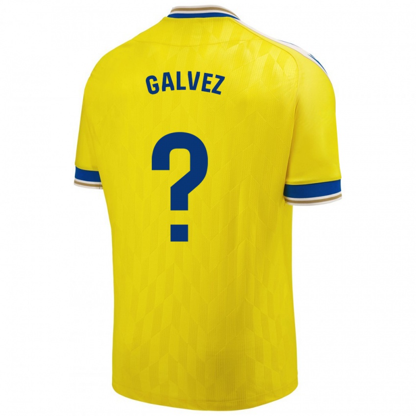 Kinder Gonzalo Gálvez #0 Gelb Heimtrikot Trikot 2023/24 T-Shirt