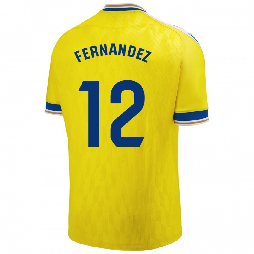 Kinder Sandra Fernández León #12 Gelb Heimtrikot Trikot 2023/24 T-Shirt