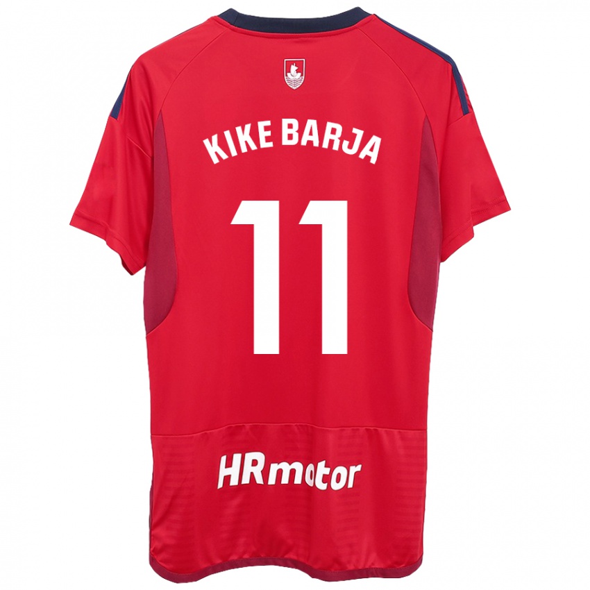 Kinder Kike Barja #11 Rot Heimtrikot Trikot 2023/24 T-Shirt