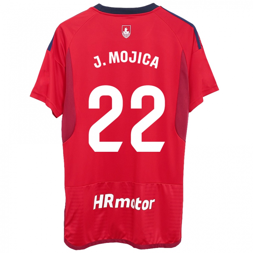 Kinder Johan Mojica #22 Rot Heimtrikot Trikot 2023/24 T-Shirt