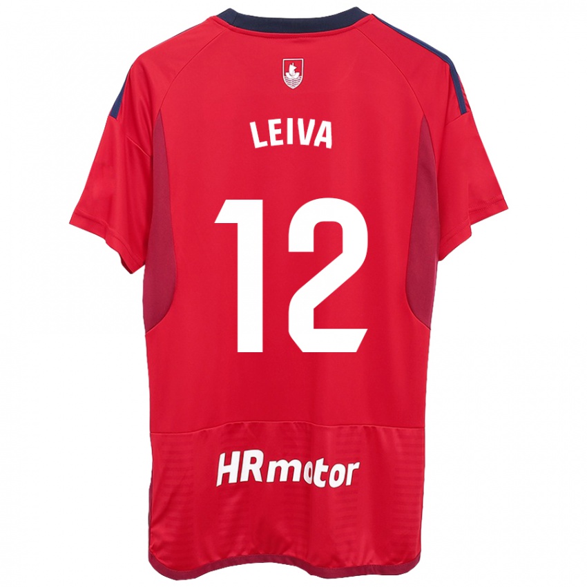 Kinder Álvaro Leiva #12 Rot Heimtrikot Trikot 2023/24 T-Shirt