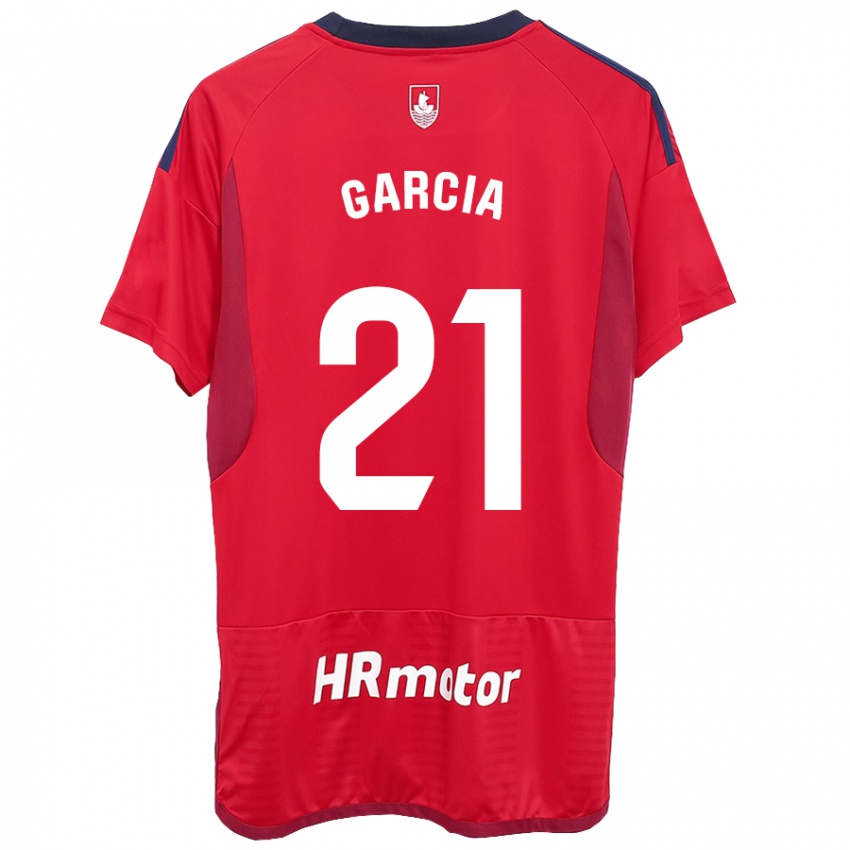 Kinder Jon García #21 Rot Heimtrikot Trikot 2023/24 T-Shirt