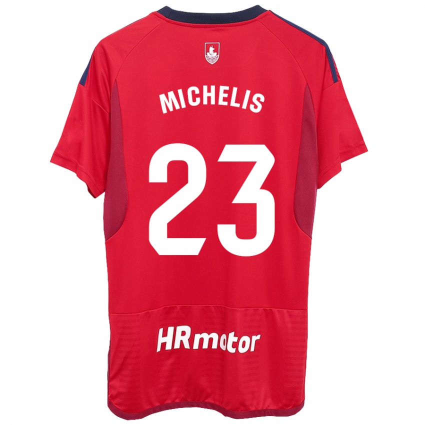 Kinder Nikolaos Michelis #23 Rot Heimtrikot Trikot 2023/24 T-Shirt