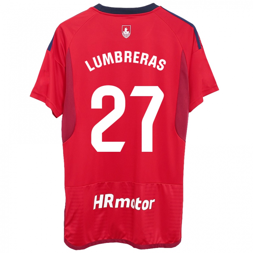 Kinder Carlos Lumbreras #27 Rot Heimtrikot Trikot 2023/24 T-Shirt