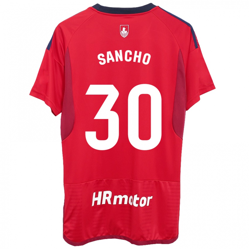 Kinder Dani Sancho #30 Rot Heimtrikot Trikot 2023/24 T-Shirt