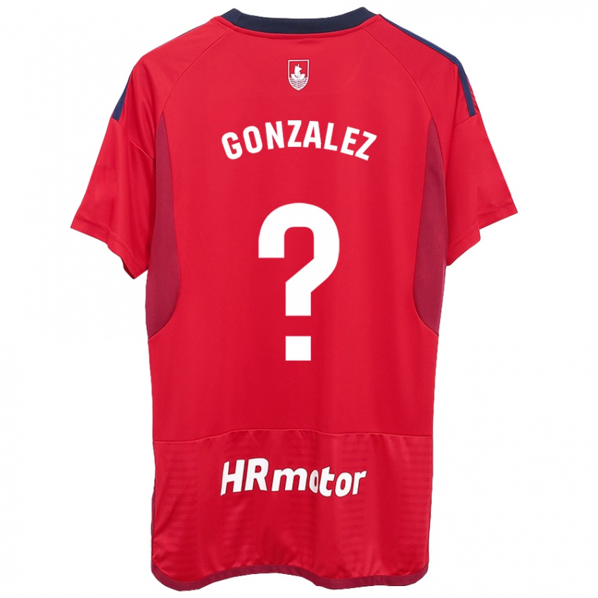 Kinder Iker González #0 Rot Heimtrikot Trikot 2023/24 T-Shirt