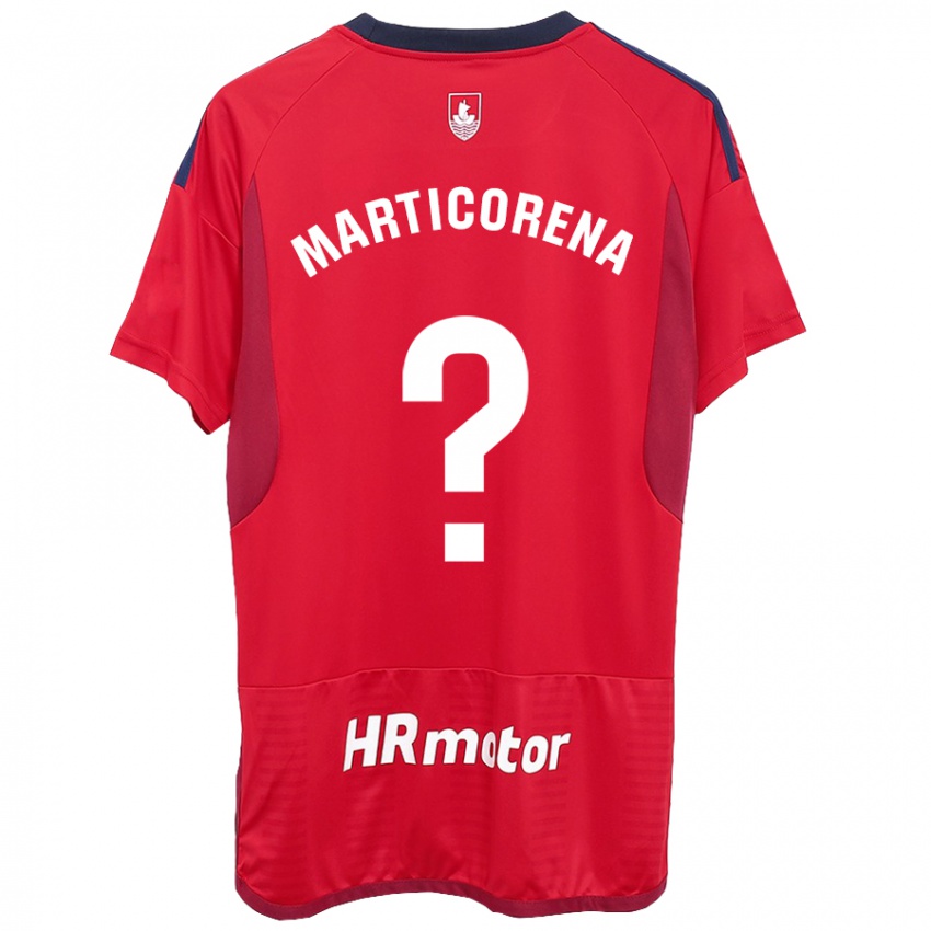 Kinder Ander Marticorena #0 Rot Heimtrikot Trikot 2023/24 T-Shirt