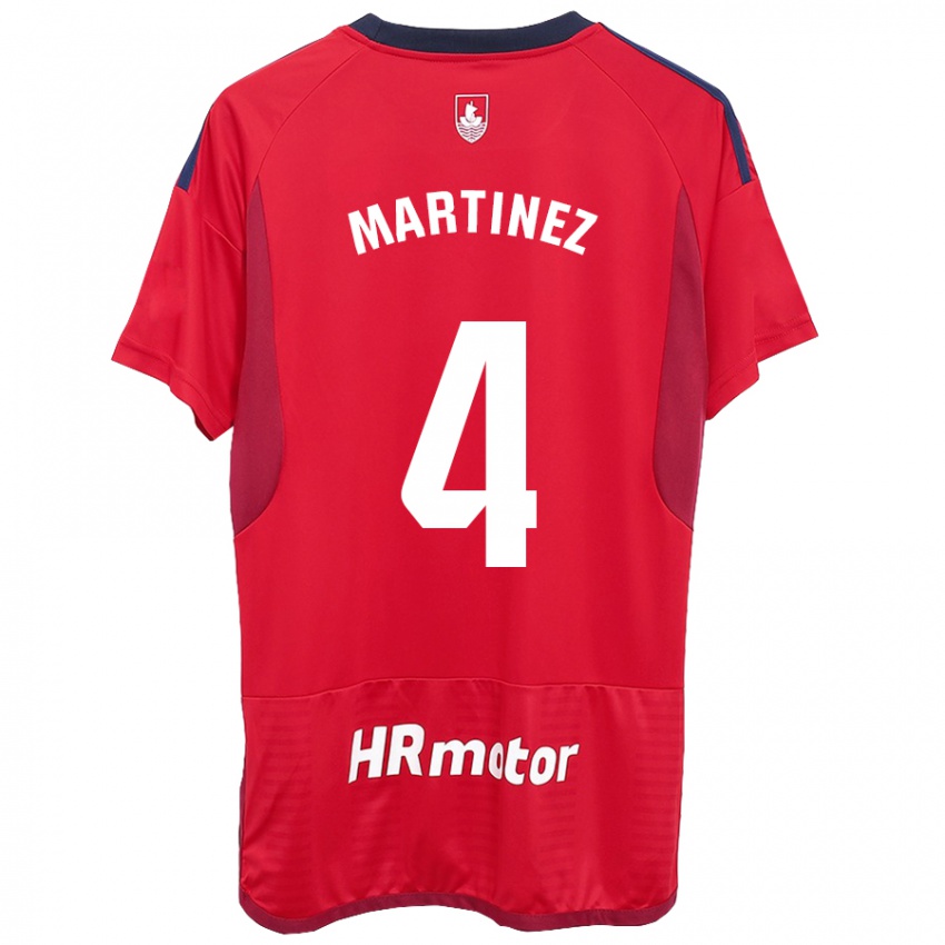 Kinder Vera Martínez Viota #4 Rot Heimtrikot Trikot 2023/24 T-Shirt