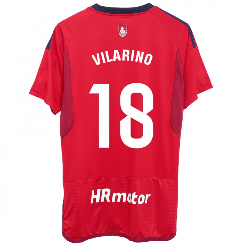 Kinder Maitane Vilariño #18 Rot Heimtrikot Trikot 2023/24 T-Shirt