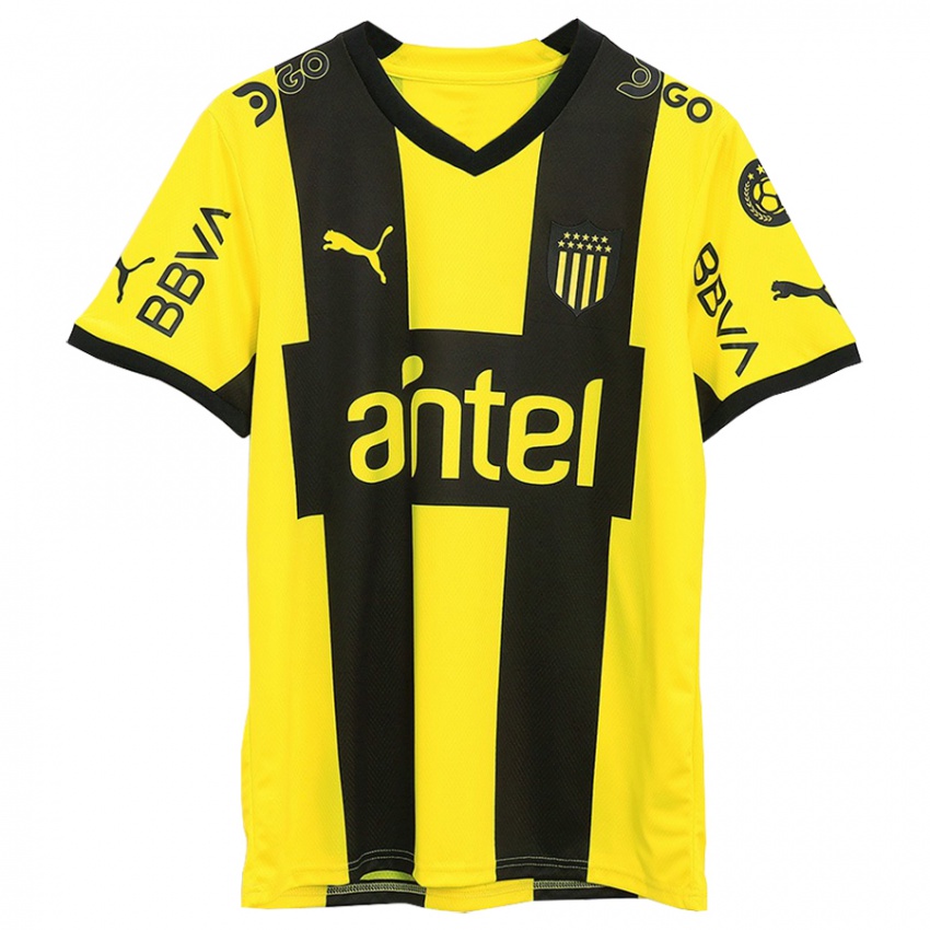 Kinder Abel Hernández #23 Gelb Schwarz Heimtrikot Trikot 2023/24 T-Shirt