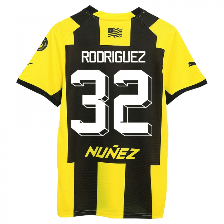 Kinder Randall Rodríguez #32 Gelb Schwarz Heimtrikot Trikot 2023/24 T-Shirt