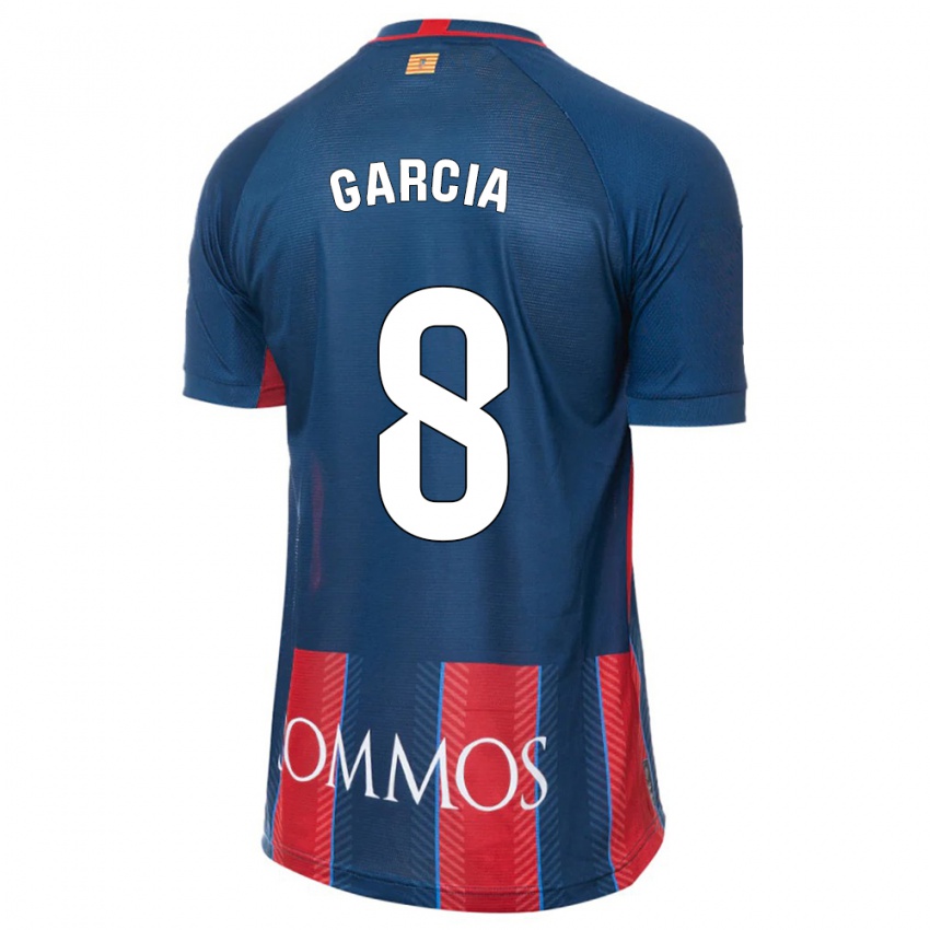 Kinder David García #8 Marine Heimtrikot Trikot 2023/24 T-Shirt