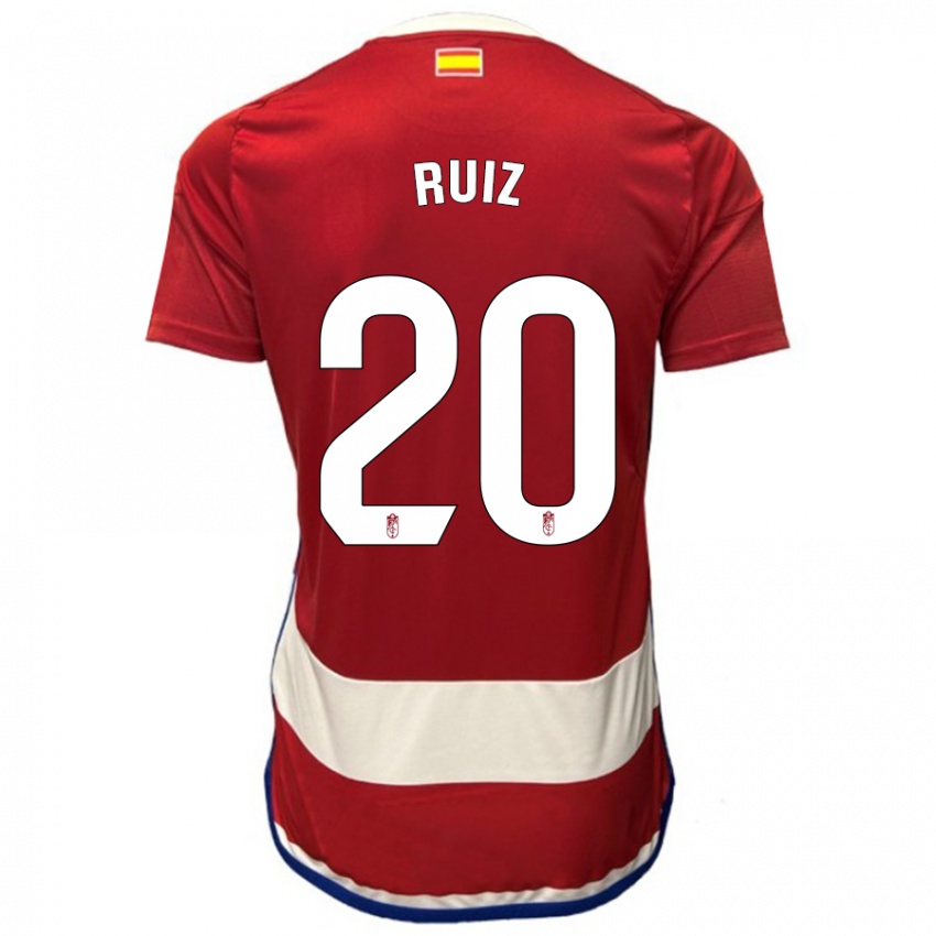 Kinder Sergio Ruiz #20 Rot Heimtrikot Trikot 2023/24 T-Shirt