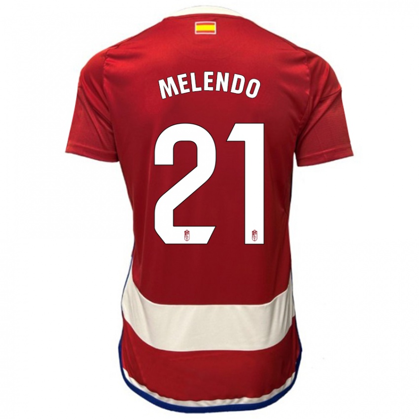 Kinder Óscar Melendo #21 Rot Heimtrikot Trikot 2023/24 T-Shirt