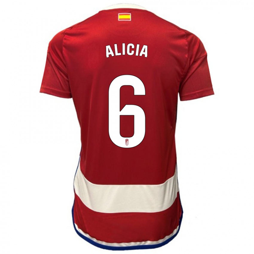 Kinder Alicia #6 Rot Heimtrikot Trikot 2023/24 T-Shirt