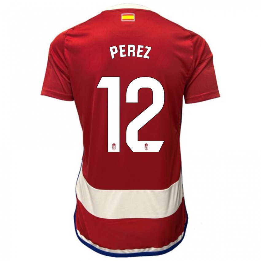 Kinder Alba Pérez #12 Rot Heimtrikot Trikot 2023/24 T-Shirt