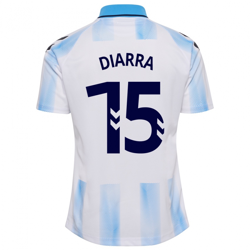 Kinder Moussa Diarra #15 Weiß Blau Heimtrikot Trikot 2023/24 T-Shirt