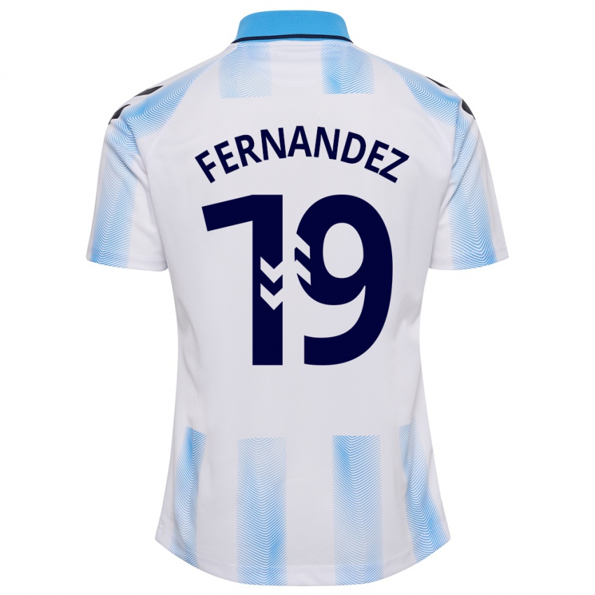 Kinder Roberto Fernández #19 Weiß Blau Heimtrikot Trikot 2023/24 T-Shirt