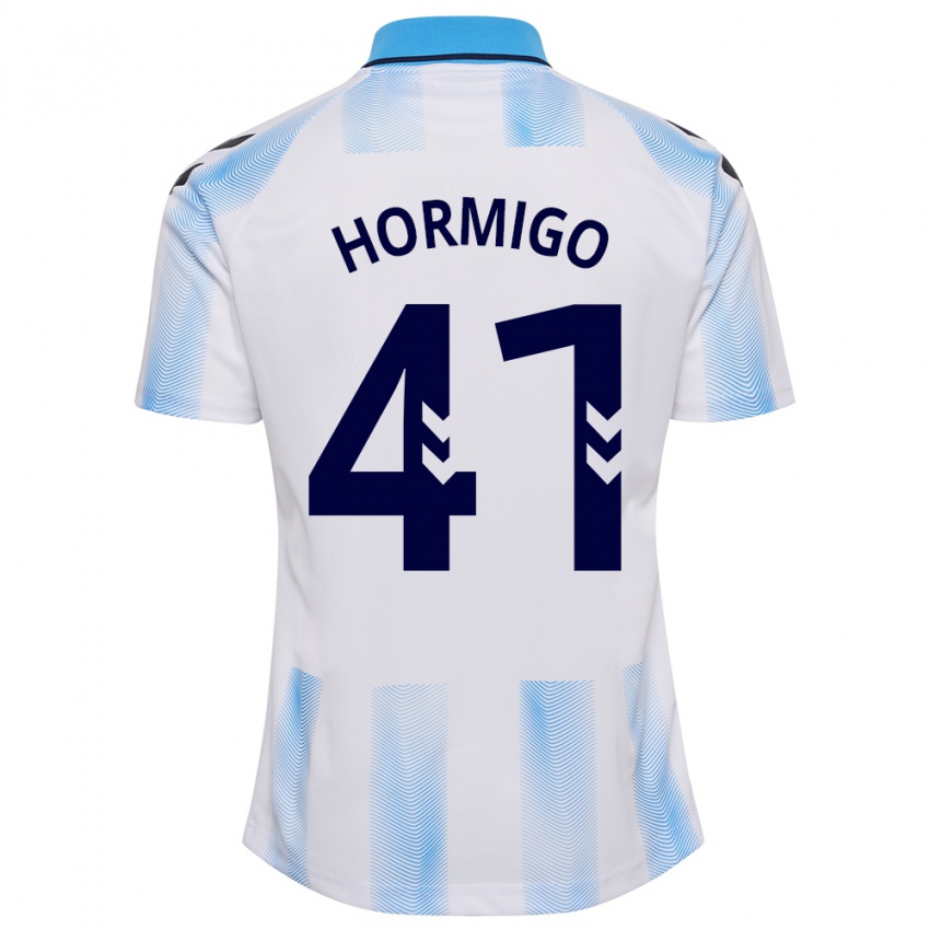 Kinder Cintia Hormigo #41 Weiß Blau Heimtrikot Trikot 2023/24 T-Shirt