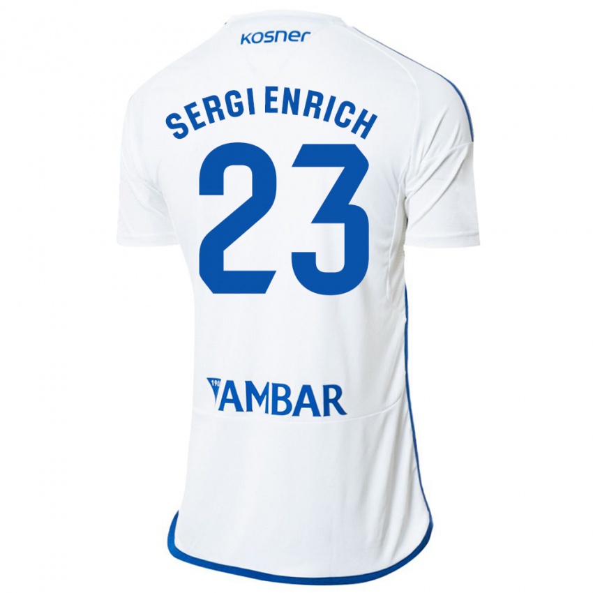 Kinder Sergi Enrich #23 Weiß Heimtrikot Trikot 2023/24 T-Shirt