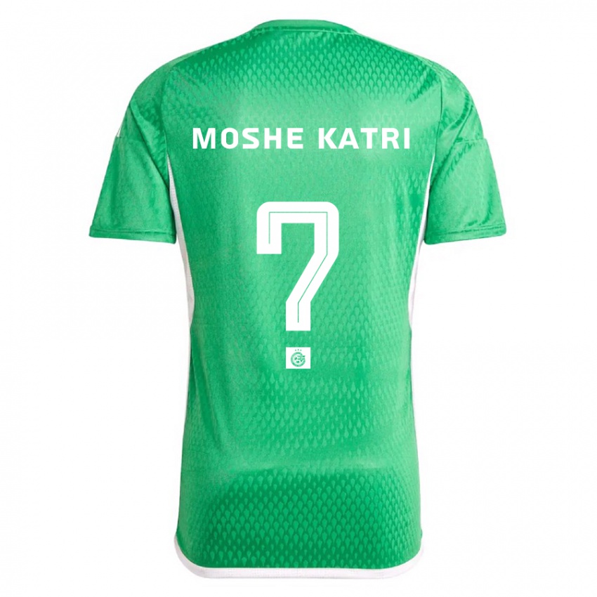 Kinder Roy Moshe Katri #0 Weiß Blau Heimtrikot Trikot 2023/24 T-Shirt