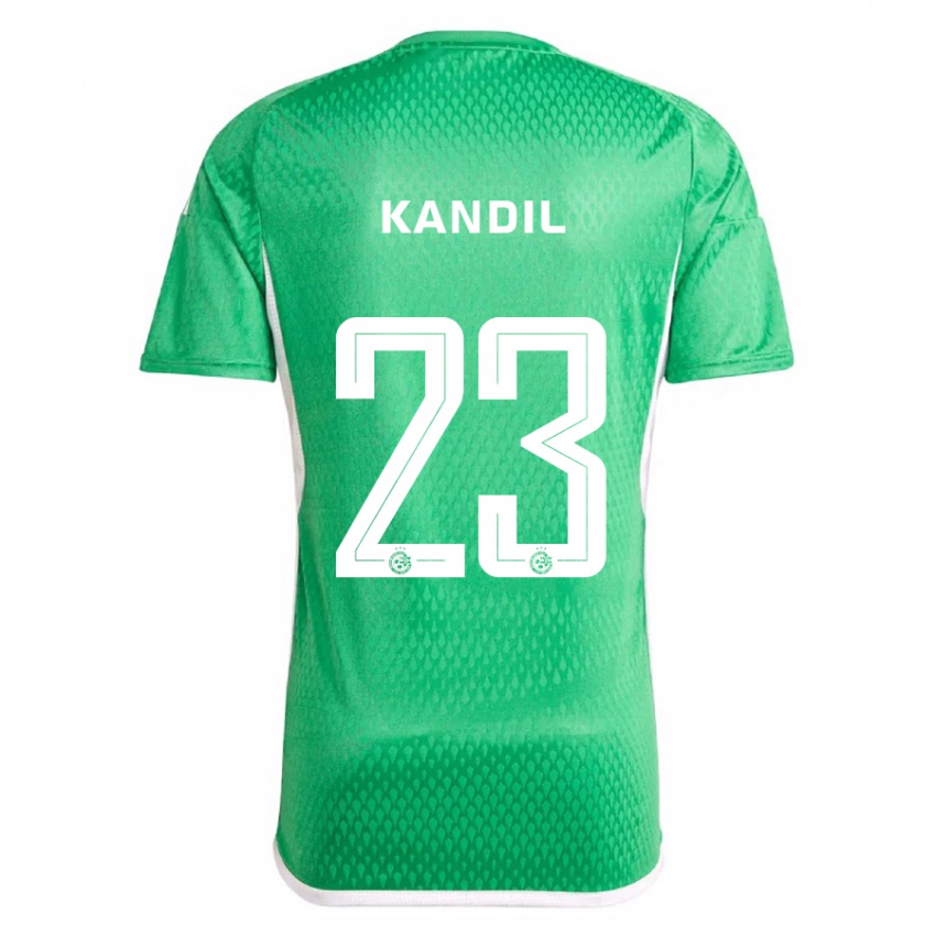 Kinder Maor Kandil #23 Weiß Blau Heimtrikot Trikot 2023/24 T-Shirt