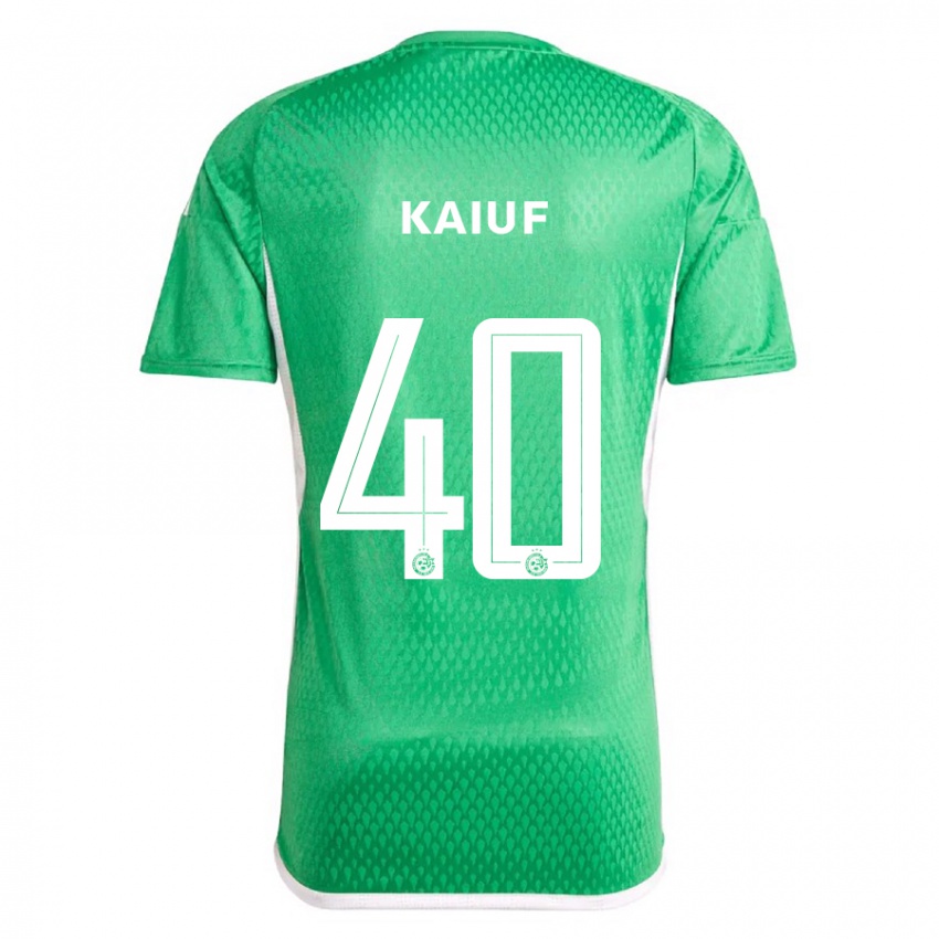 Kinder Sharif Kaiuf #40 Weiß Blau Heimtrikot Trikot 2023/24 T-Shirt