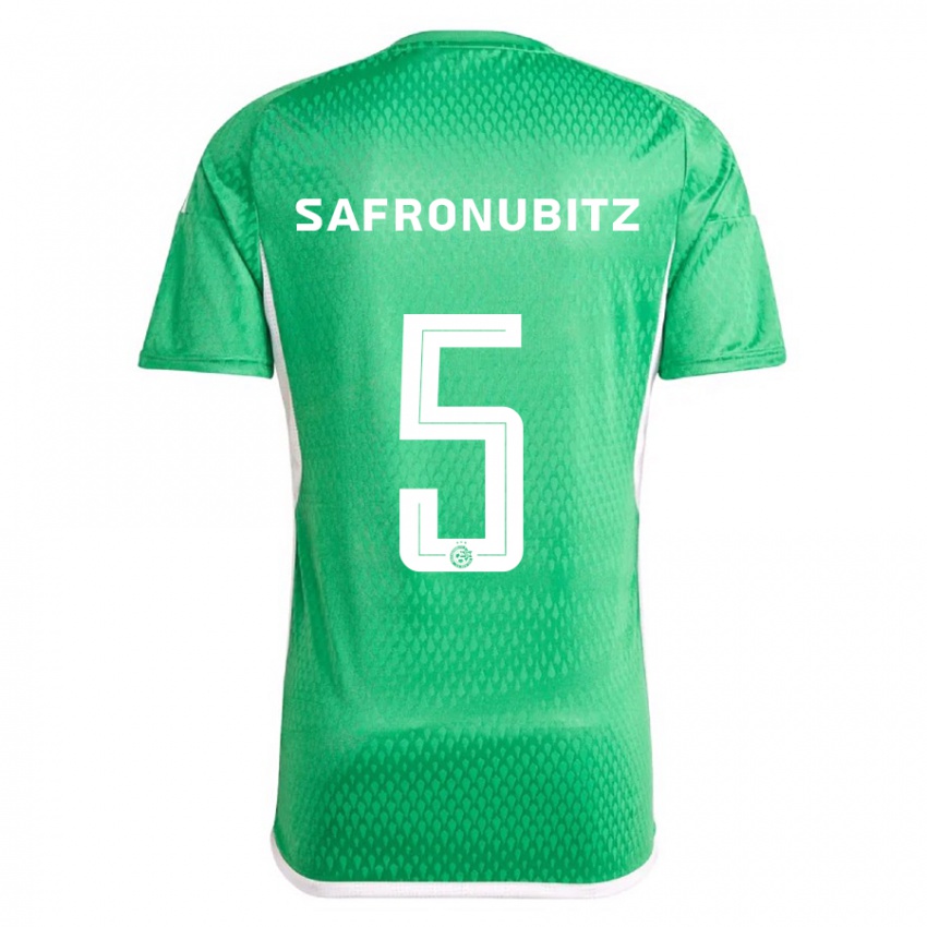 Kinder Dan Safronubitz #5 Weiß Blau Heimtrikot Trikot 2023/24 T-Shirt