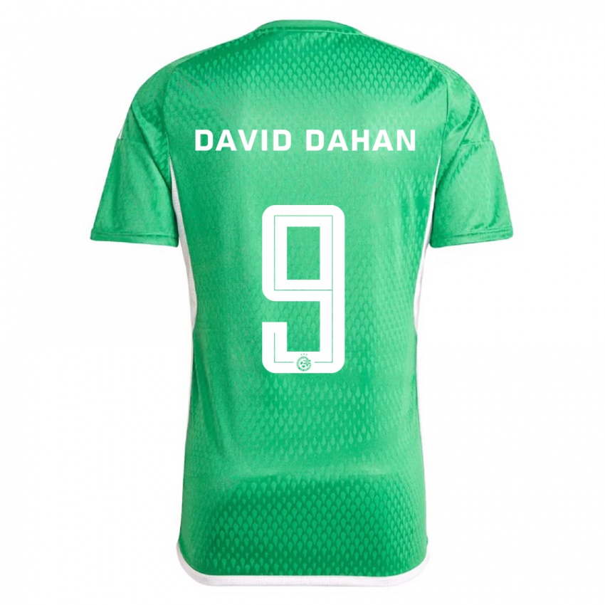 Kinder Omer David Dahan #9 Weiß Blau Heimtrikot Trikot 2023/24 T-Shirt