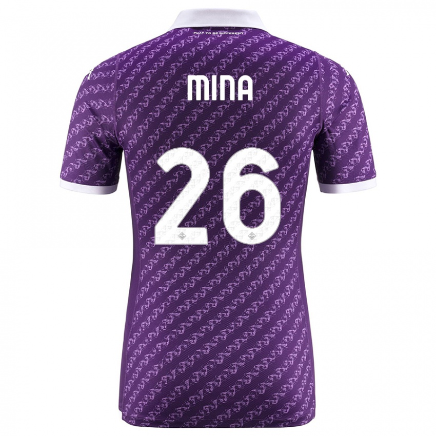 Kinder Yerry Mina #26 Violett Heimtrikot Trikot 2023/24 T-Shirt