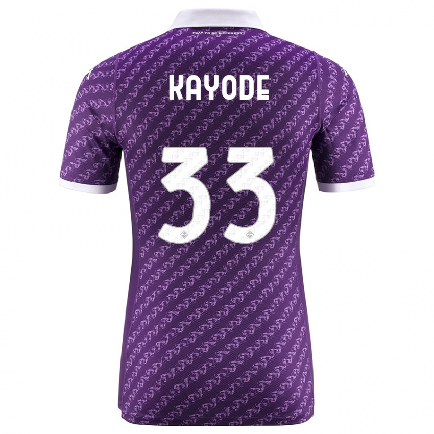 Kinder Michael Kayode #33 Violett Heimtrikot Trikot 2023/24 T-Shirt